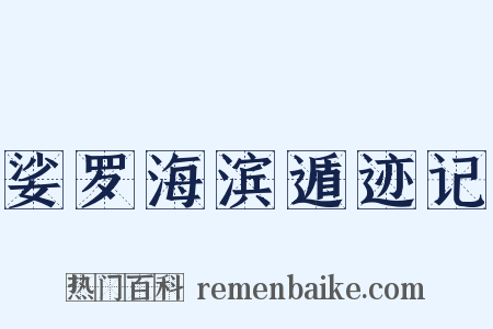 娑罗海滨遁迹记是什么意思的图片